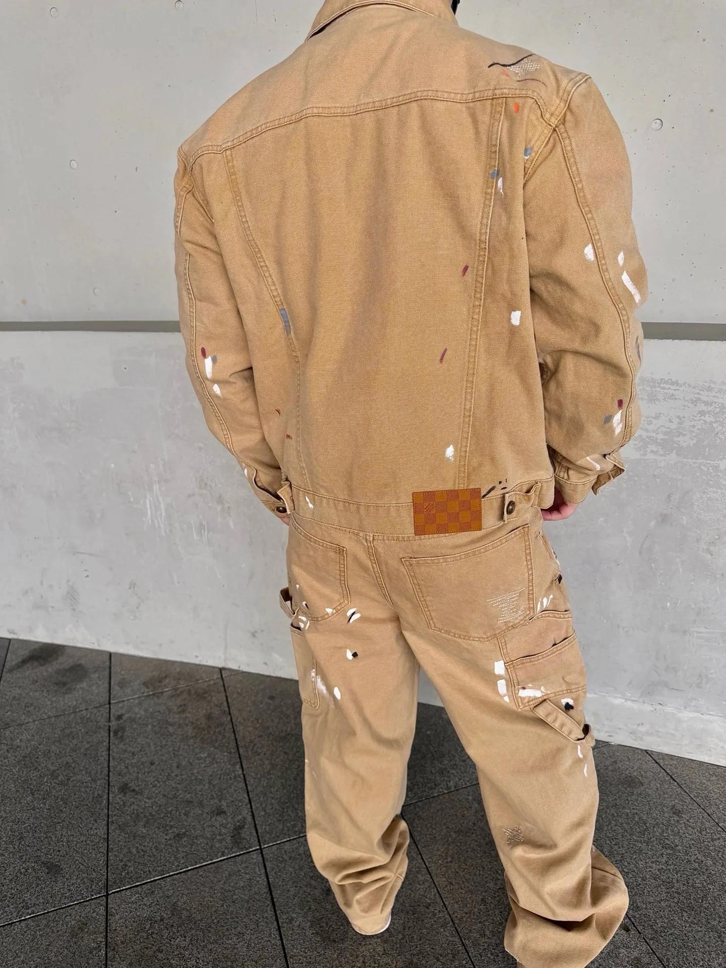 Louis Vuitton/Louis Vuitton graffiti splash suit jeans